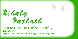 mihaly majlath business card